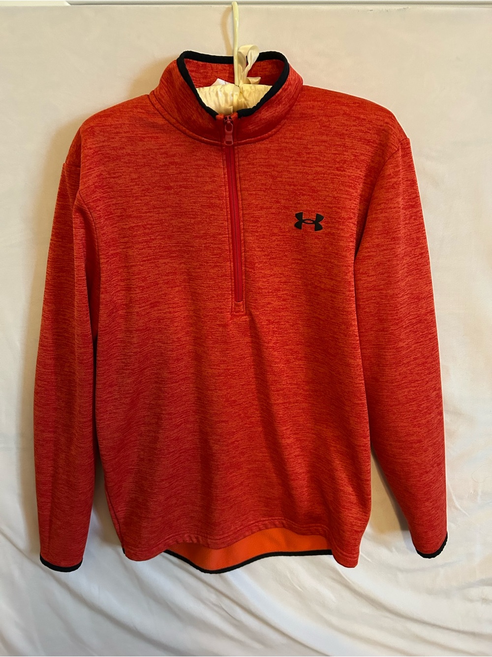 Under Armour Men’s Orange Cold Gear Active Quarter-Zip Pullover
